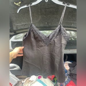 Black lace tank top